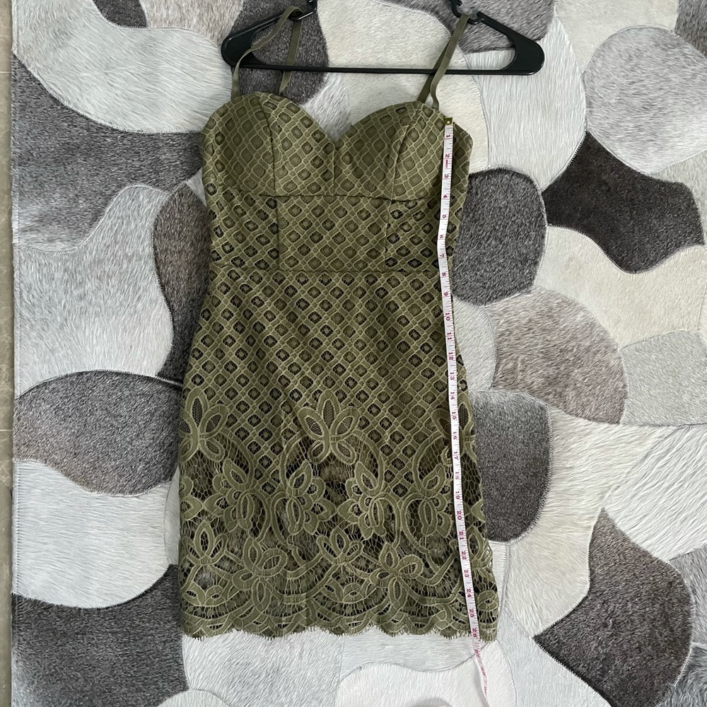 Olive green Bebe dress